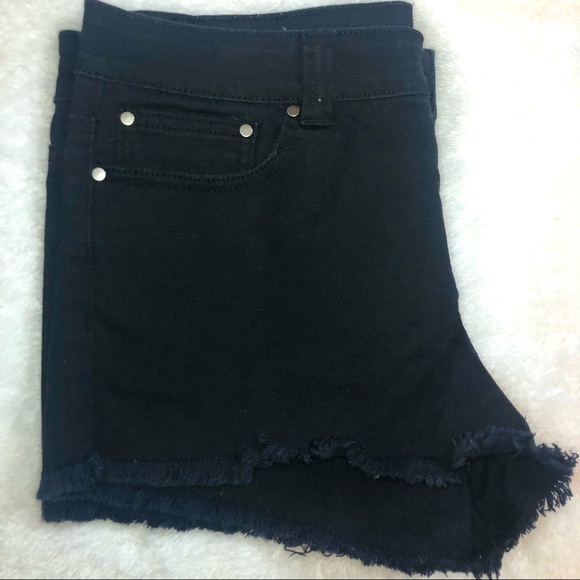Forever 21 Black Cut Off Jean Shorts - Picture 1 of 6
